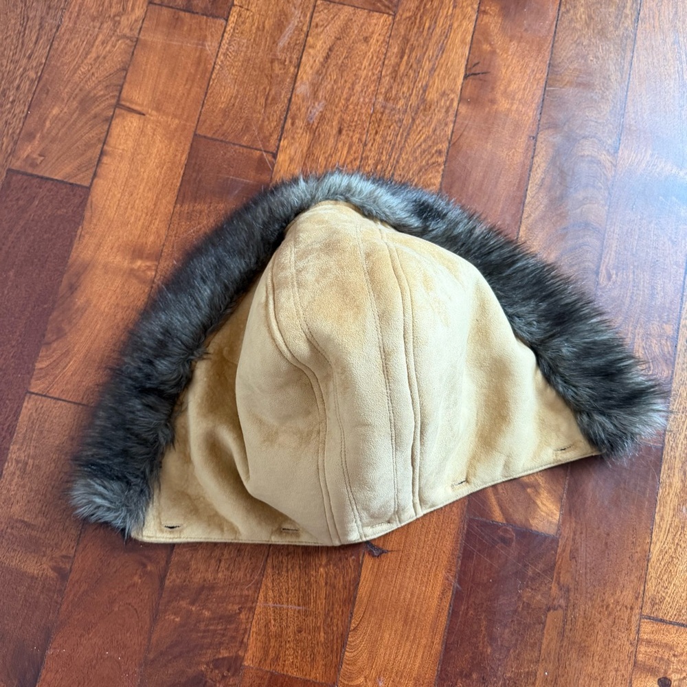 Coldwater Creek Wolf Faux Suede Coat Size PS - Picture 7 of 8